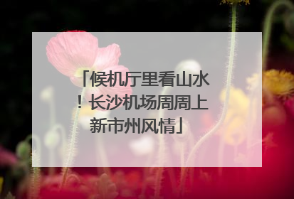 候机厅里看山水！长沙机场周周上新市州风情