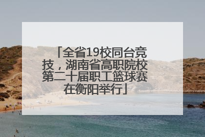 全省19校同台竞技，湖南省高职院校第二十届职工篮球赛在衡阳举行