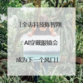 全志科技陈智翔：AI穿戴眼镜会成为下一个风口
