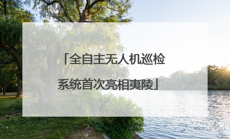 全自主无人机巡检系统首次亮相夷陵