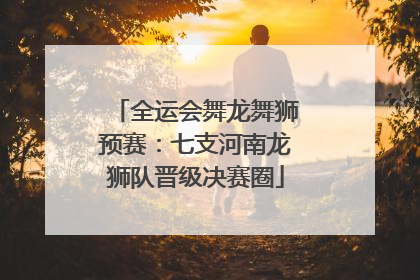 全运会舞龙舞狮预赛：七支河南龙狮队晋级决赛圈
