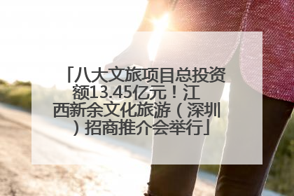 八大文旅项目总投资额13.45亿元！江西新余文化旅游（深圳）招商推介会举行