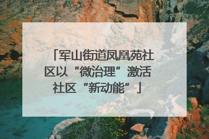 军山街道凤凰苑社区以“微治理”激活社区“新动能”