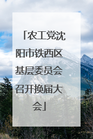 农工党沈阳市铁西区基层委员会召开换届大会