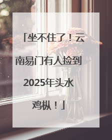 坐不住了！云南易门有人捡到2025年头水鸡枞！