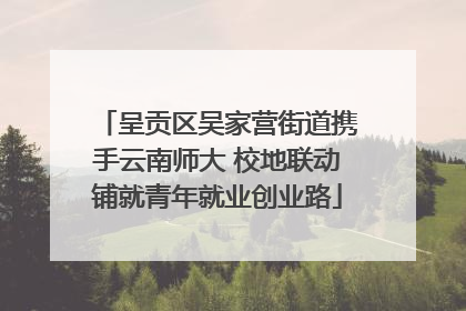呈贡区吴家营街道携手云南师大 校地联动铺就青年就业创业路