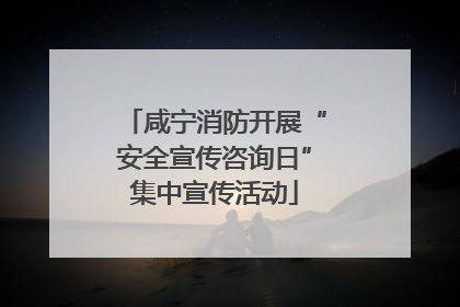 咸宁消防开展“安全宣传咨询日”集中宣传活动