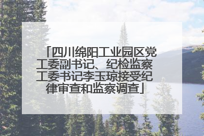 四川绵阳工业园区党工委副书记、纪检监察工委书记李玉琼接受纪律审查和监察调查