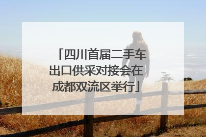 四川首届二手车出口供采对接会在成都双流区举行