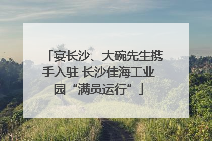 宴长沙、大碗先生携手入驻 长沙佳海工业园“满员运行”