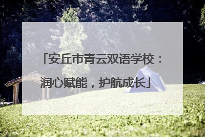 安丘市青云双语学校:润心赋能,护航成长
