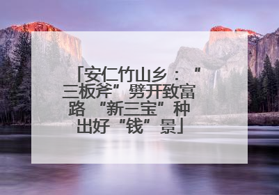 安仁竹山乡：“三板斧”劈开致富路 “新三宝”种出好“钱”景