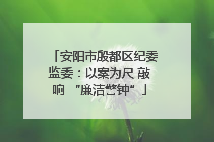 安阳市殷都区纪委监委：以案为尺 敲响 “廉洁警钟”