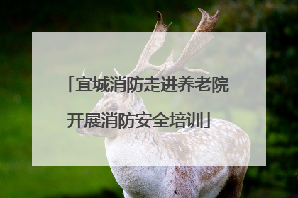 宜城消防走进养老院开展消防安全培训