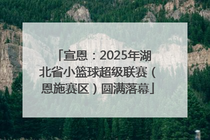 宣恩：2025年湖北省小篮球超级联赛（恩施赛区）圆满落幕
