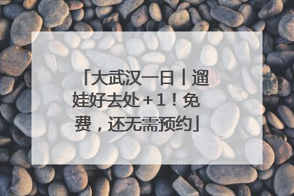 大武汉一日︱遛娃好去处＋1！免费，还无需预约
