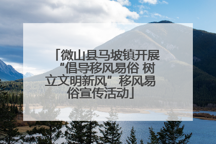微山县马坡镇开展“倡导移风易俗 树立文明新风”移风易俗宣传活动