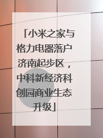 小米之家与格力电器落户济南起步区，中科新经济科创园商业生态升级