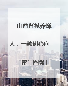 山西晋城养蜂人：一颗初心向“蜜”图强