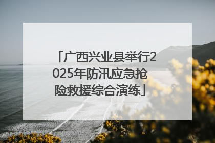 广西兴业县举行2025年防汛应急抢险救援综合演练