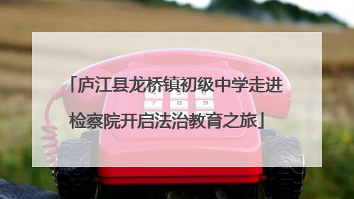 庐江县龙桥镇初级中学走进检察院开启法治教育之旅