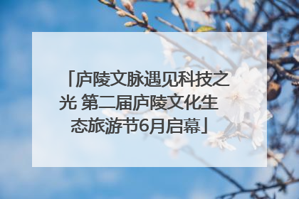 庐陵文脉遇见科技之光 第二届庐陵文化生态旅游节6月启幕