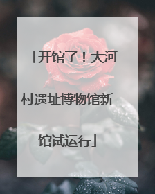 开馆了！大河村遗址博物馆新馆试运行