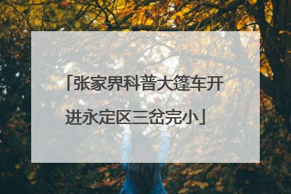 张家界科普大篷车开进永定区三岔完小
