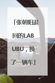 张朝阳退回的LABUBU，换了一辆车
