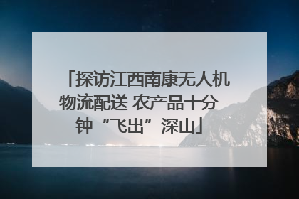探访江西南康无人机物流配送 农产品十分钟“飞出”深山