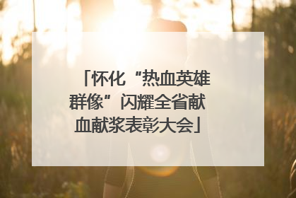 怀化“热血英雄群像”闪耀全省献血献浆表彰大会