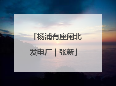 杨浦有座闸北发电厂｜张新