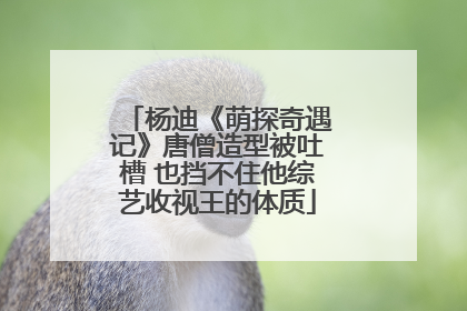 杨迪《萌探奇遇记》唐僧造型被吐槽 也挡不住他综艺收视王的体质