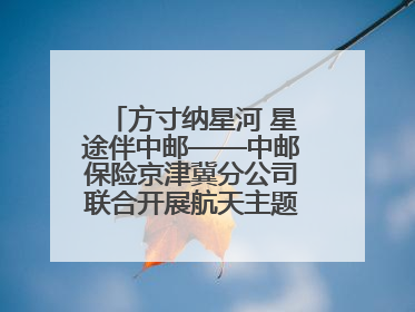 方寸纳星河 星途伴中邮——中邮保险京津冀分公司联合开展航天主题研学活动