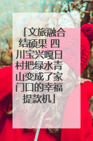 文旅融合结硕果 四川宝兴嘎日村把绿水青山变成了家门口的幸福提款机