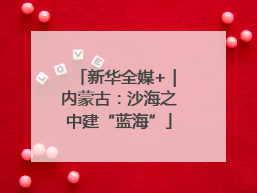 新华全媒+｜内蒙古：沙海之中建“蓝海”
