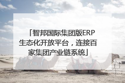 智邦国际集团版ERP生态化开放平台，连接百家集团产业链系统