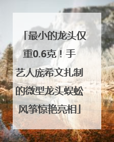 最小的龙头仅重0.6克！手艺人庞希文扎制的微型龙头蜈蚣风筝惊艳亮相