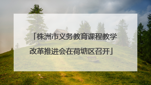 株洲市义务教育课程教学改革推进会在荷塘区召开