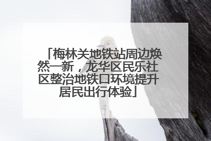 梅林关地铁站周边焕然一新，龙华区民乐社区整治地铁口环境提升居民出行体验