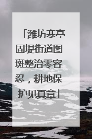 潍坊寒亭固堤街道图斑整治零容忍，耕地保护见真章