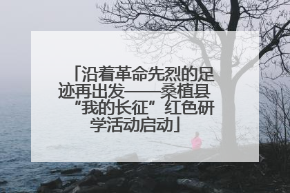 沿着革命先烈的足迹再出发——桑植县“我的长征”红色研学活动启动