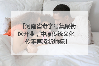 河南省老字号集聚街区开业，中原传统文化传承再添新地标