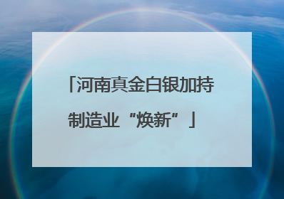 河南真金白银加持制造业“焕新”
