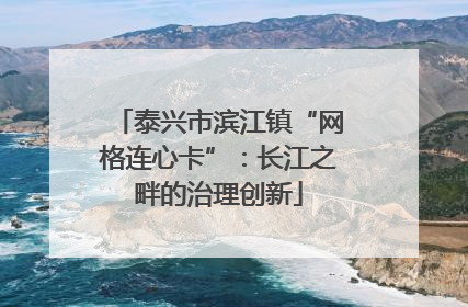 泰兴市滨江镇“网格连心卡”：长江之畔的治理创新