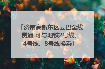 济南高新东区云巴全线贯通 可与地铁2号线、4号线、8号线换乘