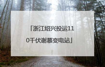 浙江绍兴投运110千伏谢慕变电站