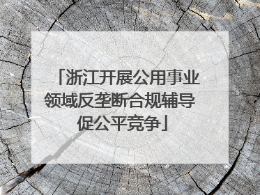 浙江开展公用事业领域反垄断合规辅导 促公平竞争