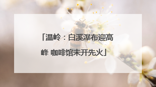 温岭：白溪瀑布迎高峰 咖啡馆未开先火