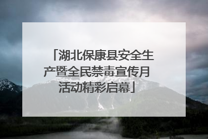 湖北保康县安全生产暨全民禁毒宣传月活动精彩启幕
